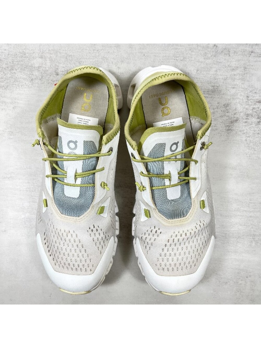 On Cloud 5 Coast Running Shoes - Women's Size 7.5 - White Green - Picture 7 of 9